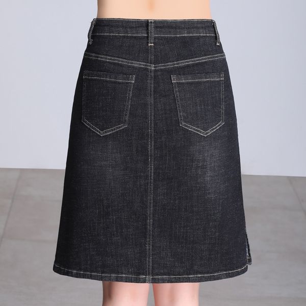 2020 new korean version of the women length l half-body high-waisted split a aline skirtdenim skirt denim skirt line dress, Black
2020 new korean version of the women length l half-body high-waisted split a aline skirtdenim skirt denim skirt line dress, Black