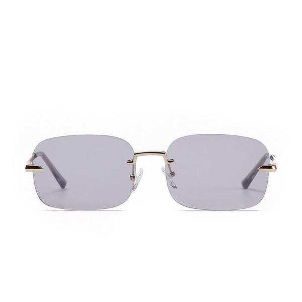 brand designer frameless square sunglasses women fashion metal rimless gray green lens sun glasses female fml, White;black
brand designer frameless square sunglasses women fashion metal rimless gray green lens sun glasses female fml, White;black
