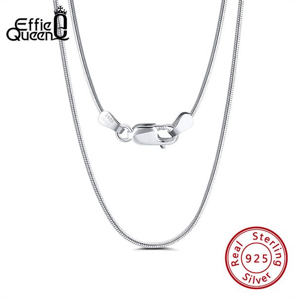 effie queen trendy italy silver 925 1.5mm round snake chain necklace 40cm-60cm long for man woman jewelry gift wholesale sc30
effie queen trendy italy silver 925 1.5mm round snake chain necklace 40cm-60cm long for man woman jewelry gift wholesale sc30