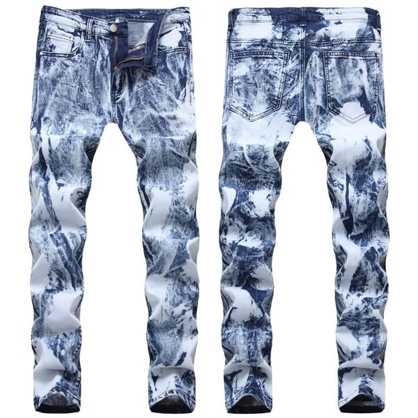 fashion men's streetwear snowflake causal jeans slim fit motorcycle homme pants jeans elastic straight skinny denim pantalones, Blue
fashion men's streetwear snowflake causal jeans slim fit motorcycle homme pants jeans elastic straight skinny denim pantalones, Blue