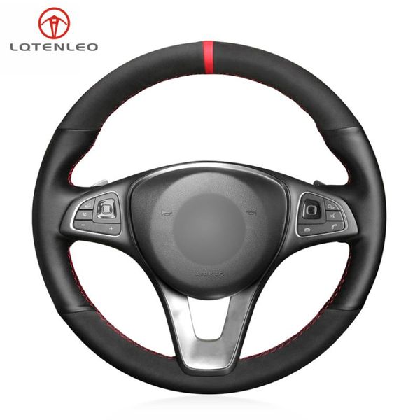 lqtenleo car steering wheel cover black genuine leather suede for c180 c200 c260 c300 b200
lqtenleo car steering wheel cover black genuine leather suede for c180 c200 c260 c300 b200