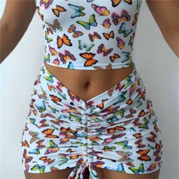 women fashion sleeveless set ladies tube casual skirts fashion printed butterfly suit for female 2pcs set, Gray
women fashion sleeveless set ladies tube casual skirts fashion printed butterfly suit for female 2pcs set, Gray