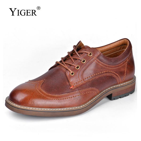 yiger new men's dress shoes man brogue shoes suede cowleather business male large size lace-up, Black
yiger new men's dress shoes man brogue shoes suede cowleather business male large size lace-up, Black