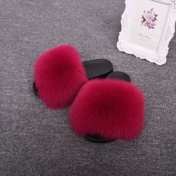 jancoco wide fashion spring furry and sandals real fluffy slipper fox fur slides wholesale, Black
jancoco wide fashion spring furry and sandals real fluffy slipper fox fur slides wholesale, Black