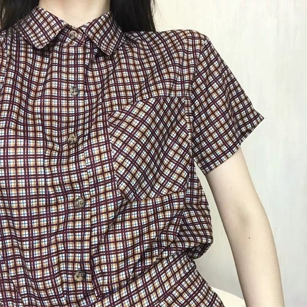 summer new art shirt skirt skirtstyle student plaid short-sleeved shirt skirt suit women's summer, Gray
summer new art shirt skirt skirtstyle student plaid short-sleeved shirt skirt suit women's summer, Gray