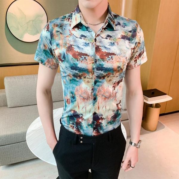 summer digital print business shirt men fashion 2020 korean slim fit men casual shirts short sleeve streetwear blouse 4xl, White;black
summer digital print business shirt men fashion 2020 korean slim fit men casual shirts short sleeve streetwear blouse 4xl, White;black