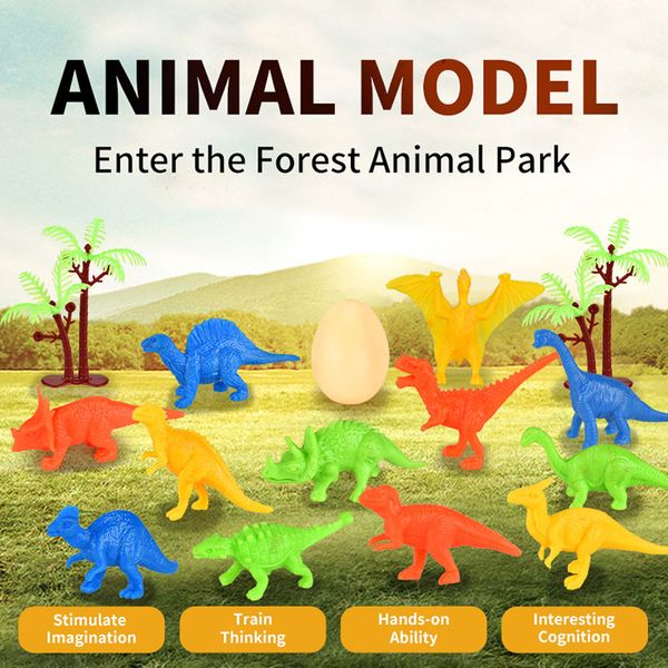 Mini Animals Dinosaur Simulation Toy Jurassic Play Dinosaur Model Action Figures Set Educational Toys Gifts For Children Kids Boy 05