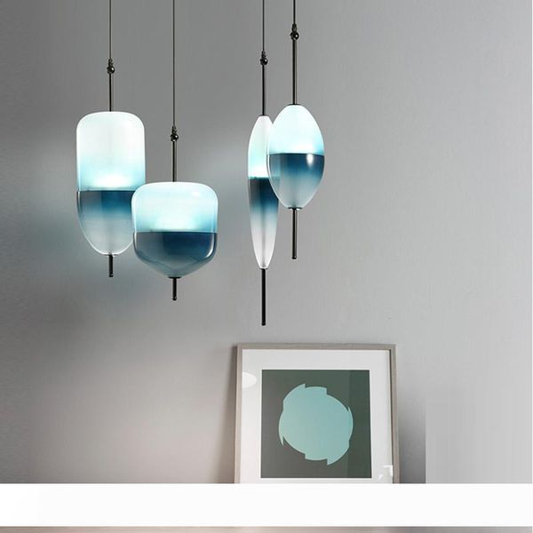 nordic modern teardrop-shaped blue glass pendant light led art deco simple white hanging lamp for living room restaurant kitchen
nordic modern teardrop-shaped blue glass pendant light led art deco simple white hanging lamp for living room restaurant kitchen