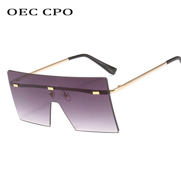 oec cpo oversized sunglasses women rimless fashion gradient sun glasses for women rivets uv400 metal men shades high quality, White;black
oec cpo oversized sunglasses women rimless fashion gradient sun glasses for women rivets uv400 metal men shades high quality, White;black