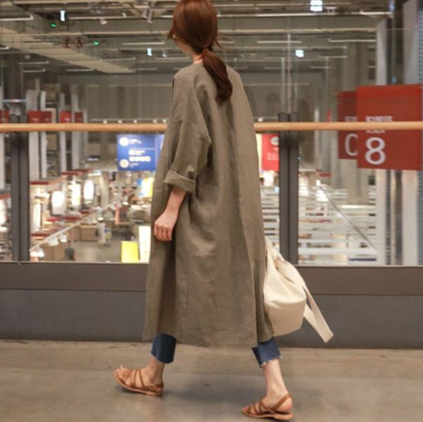 crass mid-length and sunscreen coat women's 18 summer korean style large size windbreaker cotton coat cotton and linen loose linen thin, Tan;black
crass mid-length and sunscreen coat women's 18 summer korean style large size windbreaker cotton coat cotton and linen loose linen thin, Tan;black