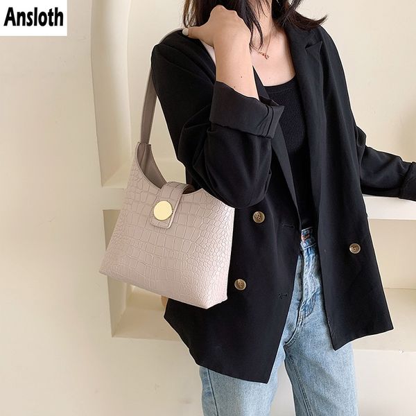 ansloth stone pattern bag women shoulder bag tote female handbag large capacity handle luxury designer pu hps841
ansloth stone pattern bag women shoulder bag tote female handbag large capacity handle luxury designer pu hps841