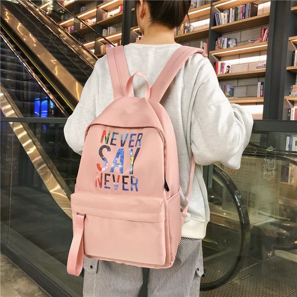 2020 harajuku style women backpack letter printed school bag for teenage girls high school nylon backpacks mochilas feminina
2020 harajuku style women backpack letter printed school bag for teenage girls high school nylon backpacks mochilas feminina