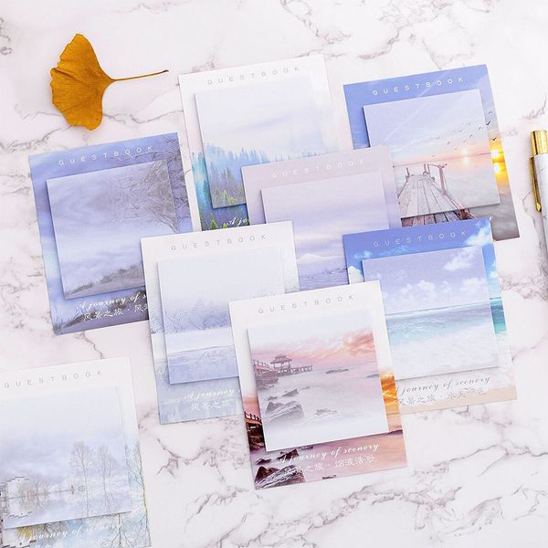 scenery memo pad beautiful sticky notes stationery Paper Stickers Office School Supplies
scenery memo pad beautiful sticky notes stationery Paper Stickers Office School Supplies