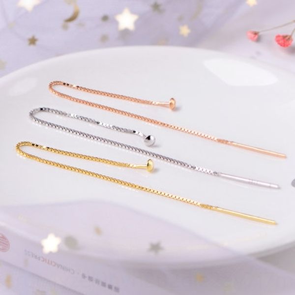 zysga s925 sterling silver universal line women's long air type all-match eardrop earring earring rose golden ear nail box chain ear pe
zysga s925 sterling silver universal line women's long air type all-match eardrop earring earring rose golden ear nail box chain ear pe