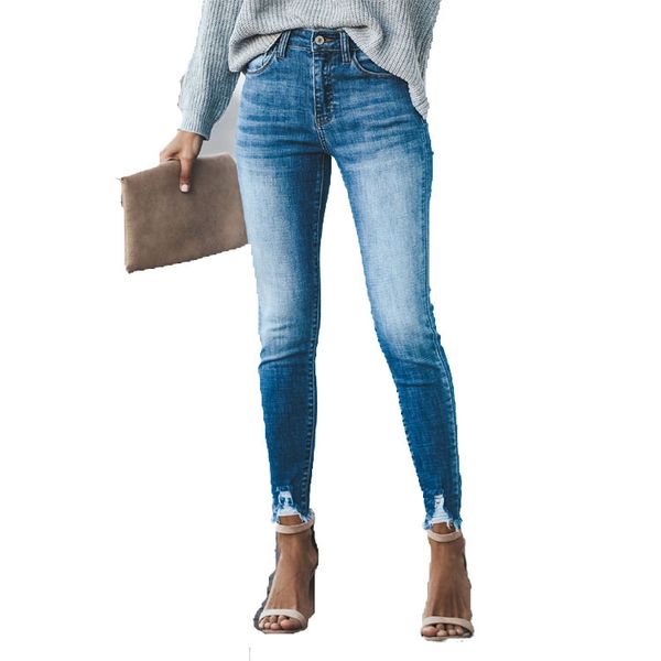 fashion office lady womens jeans denim slim solid skinny high waist pencil pants bleached vintage ankle- length trousers, Blue
fashion office lady womens jeans denim slim solid skinny high waist pencil pants bleached vintage ankle- length trousers, Blue