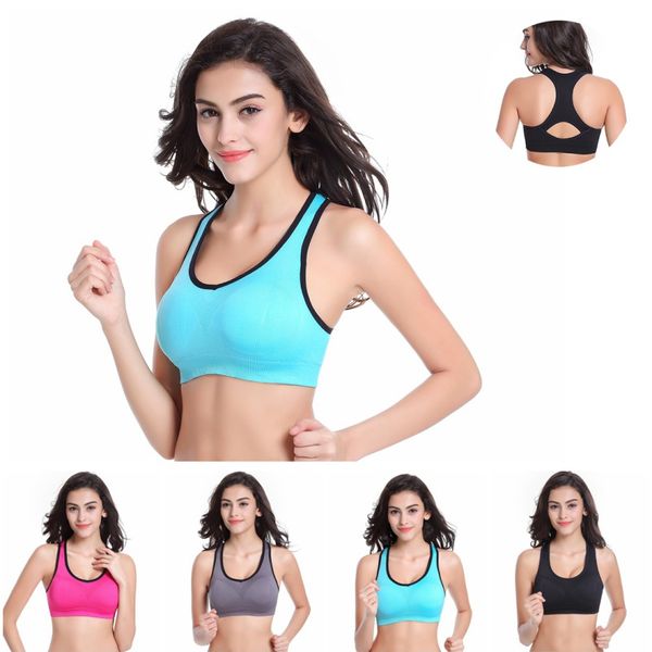 women casual crop fitness padded cropped padded bra tank vest fitness stretch racerback bra breathable workout tank, White;black
women casual crop fitness padded cropped padded bra tank vest fitness stretch racerback bra breathable workout tank, White;black
