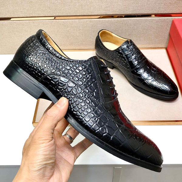 new high-quality men's embossed leather dress shoes, men's fashion dress wedding shoes, men's high-quality cowhide lace-up wo, Black
new high-quality men's embossed leather dress shoes, men's fashion dress wedding shoes, men's high-quality cowhide lace-up wo, Black