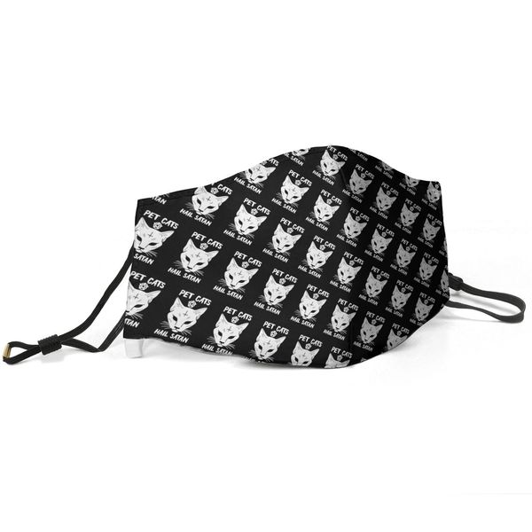 women men face mask dust mask muffle pet cats hail satan sphynx printed with adjustable ear hook mas, Silver
women men face mask dust mask muffle pet cats hail satan sphynx printed with adjustable ear hook mas, Silver