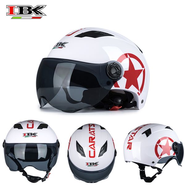ibk 3/4 new style white helmet for motorbike open-face casco casque anti-uv summer winter safety helmet ibk-035
ibk 3/4 new style white helmet for motorbike open-face casco casque anti-uv summer winter safety helmet ibk-035