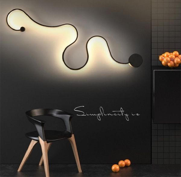 creative acrylic curve light snake shaped wall lamp nordic led belt ceiling line light wall sconce lights bedroom corridor l lighting
creative acrylic curve light snake shaped wall lamp nordic led belt ceiling line light wall sconce lights bedroom corridor l lighting