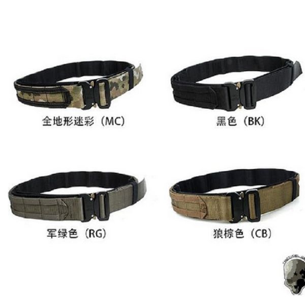 waist support tmc 1.75 inch tactical cs outdoor army fighter belt black hunting shooter, Black;gray