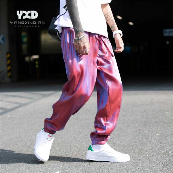 men's pants men clothing summer thin streetwear casual jogger man seven colored reflective sport male harajuku sweatpants, Black
men's pants men clothing summer thin streetwear casual jogger man seven colored reflective sport male harajuku sweatpants, Black