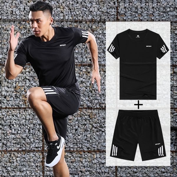 nvkcu summer gym men's large size running exercise quick-drying breathable short sleeve equipment sports suit fitness equipment trainin, White;black
nvkcu summer gym men's large size running exercise quick-drying breathable short sleeve equipment sports suit fitness equipment trainin, White;black