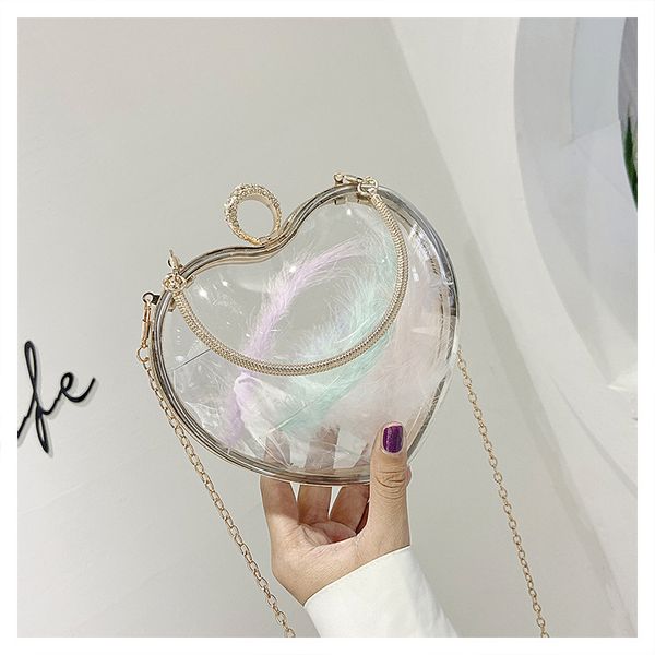 transparent heart-shaped tote bag 2020 summer new quality pvc evening women's handbag diamond lock chain shoulder messenger bag
transparent heart-shaped tote bag 2020 summer new quality pvc evening women's handbag diamond lock chain shoulder messenger bag