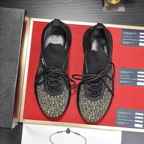 new mens shoes breathable prax 01 knit fabric sneakers patchwork scarpe da uomo men shoes casual rubber sole plus size with origin box fast, Black
new mens shoes breathable prax 01 knit fabric sneakers patchwork scarpe da uomo men shoes casual rubber sole plus size with origin box fast, Black