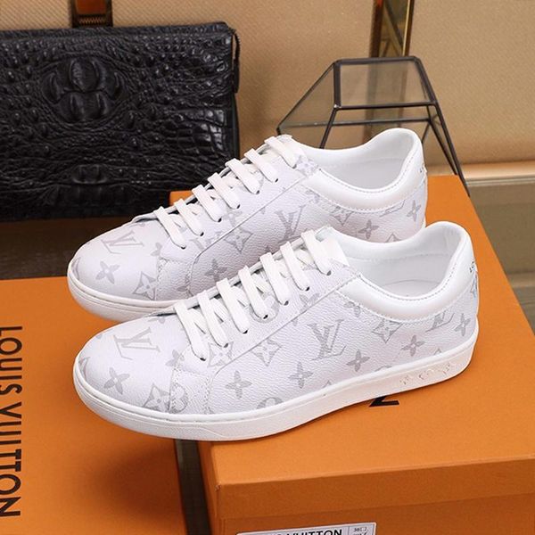 breathable mens shoes fashion designer luxury footwears luxembourg sneaker lace -up plus size casual men shoes scarpe sportive da uomo, Black