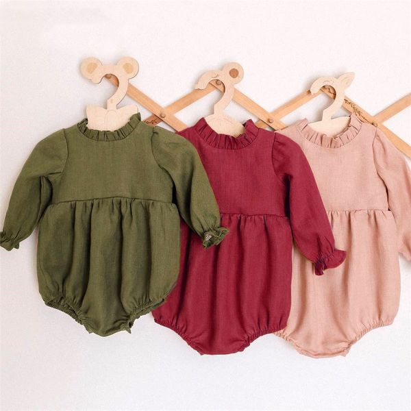 baby girl rompers cute soft cotton and linen for 0-24months solid color new style long sleeve newborn baby girl clothes, Blue
baby girl rompers cute soft cotton and linen for 0-24months solid color new style long sleeve newborn baby girl clothes, Blue