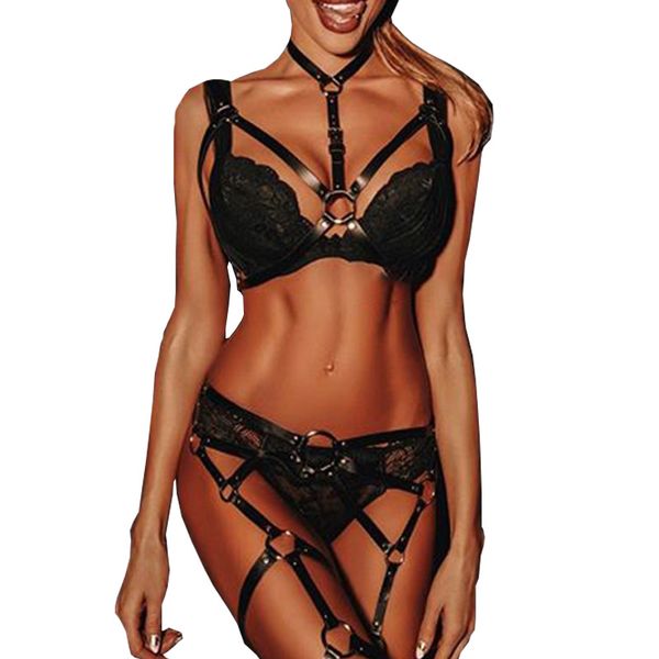 2020 new harajuku leather harness set punk gothic garter belt stocking suspenders waist straps body leg harness belt, Black;brown
2020 new harajuku leather harness set punk gothic garter belt stocking suspenders waist straps body leg harness belt, Black;brown