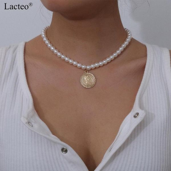 lacteo retro carved coin virgin mary big pendant necklace vintage imitation pearl-chain choker necklace jewelry for women gifts, Silver
lacteo retro carved coin virgin mary big pendant necklace vintage imitation pearl-chain choker necklace jewelry for women gifts, Silver