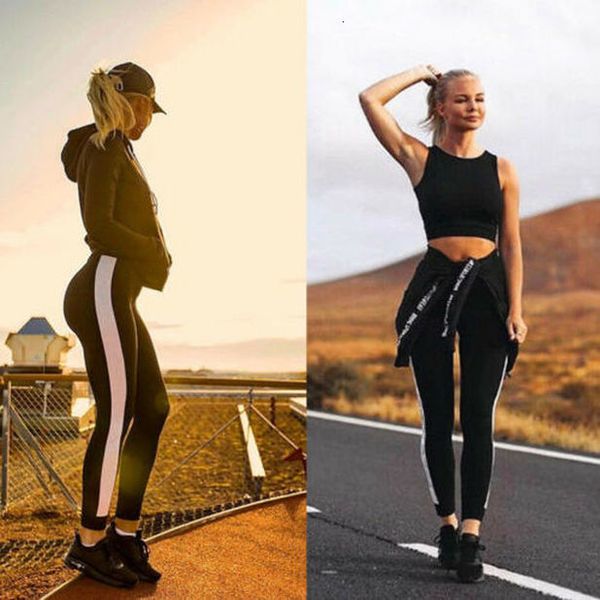 2020 new arrival womens running fitness leggings gym sports striped slim black long pants compression trousers
2020 new arrival womens running fitness leggings gym sports striped slim black long pants compression trousers