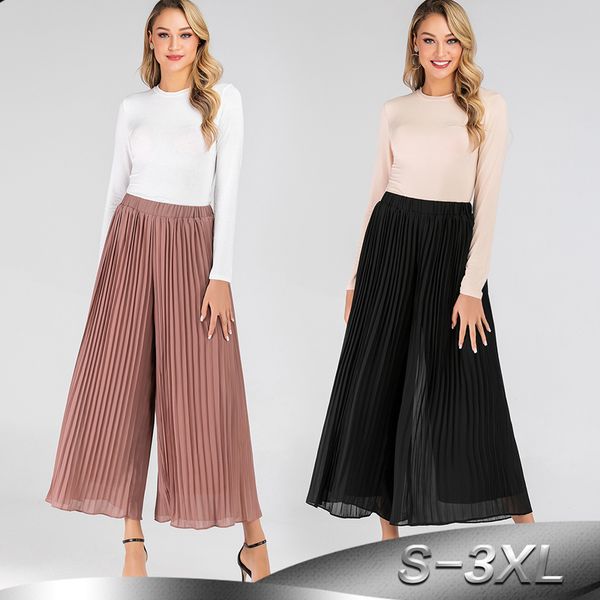 pantalon femme plus size chiffon mesh pleated wide leg pants high waist trousers women clothes pantalones mujer spodnie damskie
pantalon femme plus size chiffon mesh pleated wide leg pants high waist trousers women clothes pantalones mujer spodnie damskie