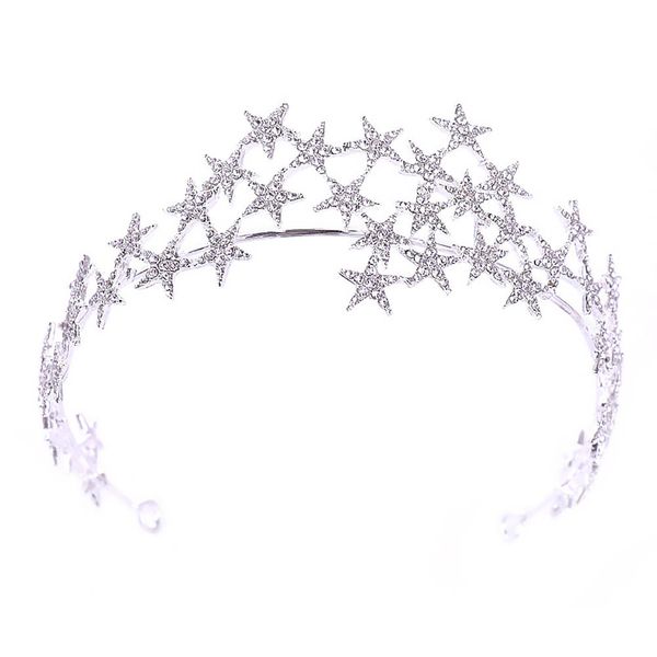 forseven silver color rhinestone star crown diadem coronal headpiece tiaras pageant wedding bridal hair jewelry accessories jl mx200720, White;golden
forseven silver color rhinestone star crown diadem coronal headpiece tiaras pageant wedding bridal hair jewelry accessories jl mx200720, White;golden