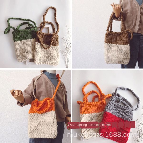 ins style handmade color matching thick stick needle children's knitted baby crossbody woolen hand shoulder bag woolen shoulder bag
ins style handmade color matching thick stick needle children's knitted baby crossbody woolen hand shoulder bag woolen shoulder bag