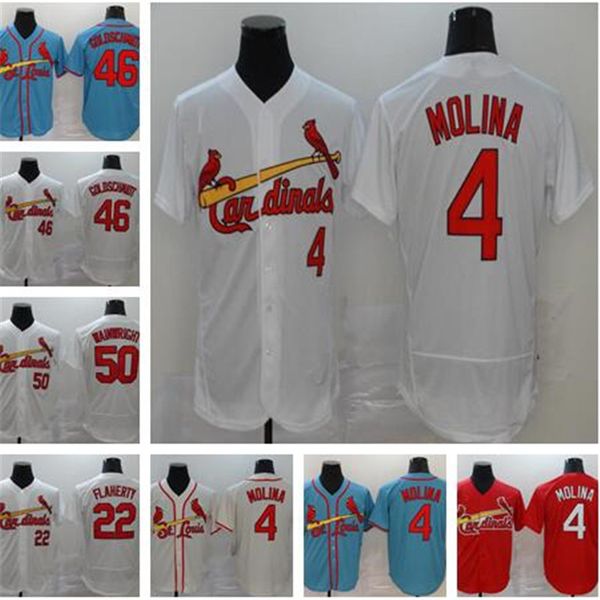 men 2020 new 4 yadier molina 46 goldschmiot light blue white alternate 2020 jersey 22 robinson cano 50, Black
men 2020 new 4 yadier molina 46 goldschmiot light blue white alternate 2020 jersey 22 robinson cano 50, Black