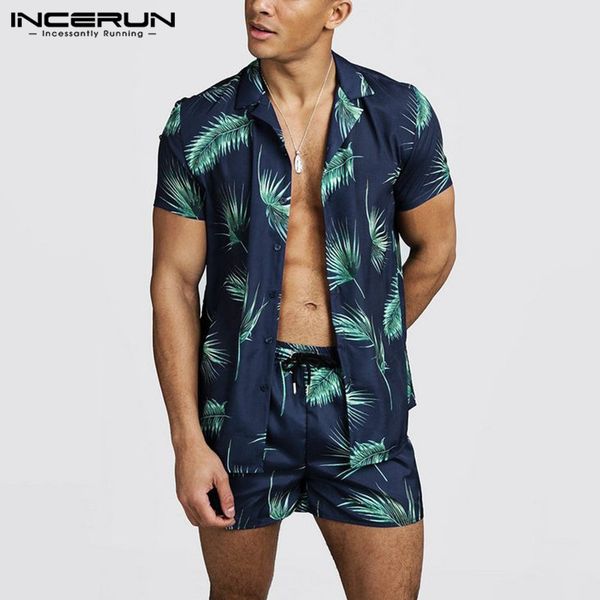 incerun mens printed sets short sleeve lapel shirts casual shorts fashion comfortable mens summer hawaiian suits streetwear 5xl, Gray
incerun mens printed sets short sleeve lapel shirts casual shorts fashion comfortable mens summer hawaiian suits streetwear 5xl, Gray
