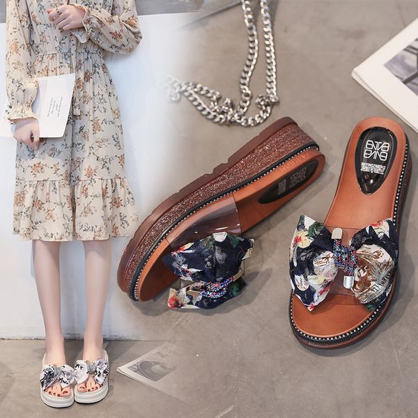 unyrd 2020 sandals and slippers summer floral bow flip-flops bright diamond transparent thick-soled wedge sandals outdoor wearbottom slipper
unyrd 2020 sandals and slippers summer floral bow flip-flops bright diamond transparent thick-soled wedge sandals outdoor wearbottom slipper