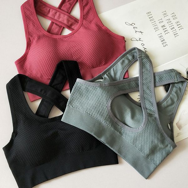 breathable high support cross back sports bra for women wide strap seamless yoga fitness shockproof push up bra, White;black
breathable high support cross back sports bra for women wide strap seamless yoga fitness shockproof push up bra, White;black