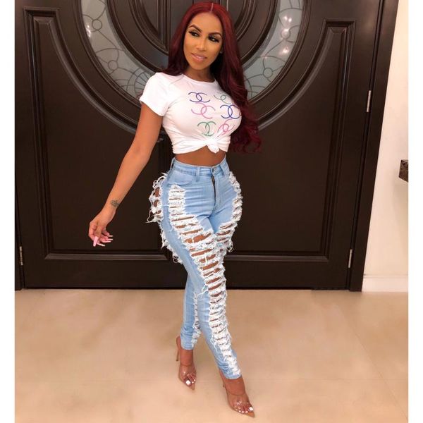 2020 women ankle-length slim fit pencil denim jeans pants high waist washed many holes ripped demin jeggings ladies skinny jeans, Blue
2020 women ankle-length slim fit pencil denim jeans pants high waist washed many holes ripped demin jeggings ladies skinny jeans, Blue