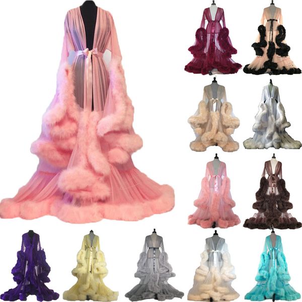 women bathrobe sleepwear faux fur undergarments robe long sleeves party wedding dresses petite plus size custom made, White
women bathrobe sleepwear faux fur undergarments robe long sleeves party wedding dresses petite plus size custom made, White