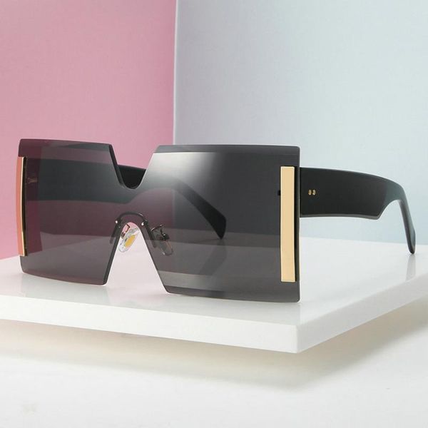 2020 women sunglasses oversized sun glasses for women square brand designer sunglasses frameless eyewear fml, White;black
2020 women sunglasses oversized sun glasses for women square brand designer sunglasses frameless eyewear fml, White;black