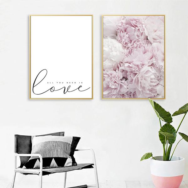 modern pink flowers nordic style poster love quote floral print canvas painting minimalism wall art picture home decoration
modern pink flowers nordic style poster love quote floral print canvas painting minimalism wall art picture home decoration