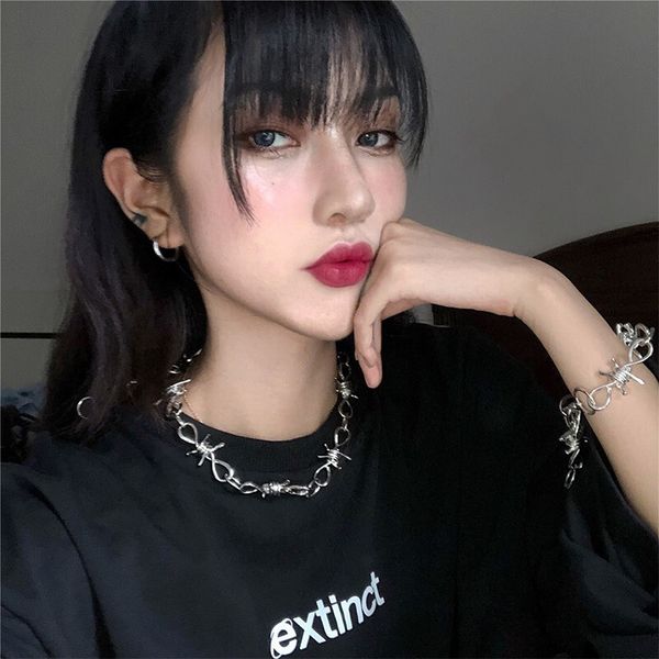 2019 korean ins celebrity celebrity inspired all-match thorn necklace bracelet street dark series street accessories men and women fashion n, Silver
2019 korean ins celebrity celebrity inspired all-match thorn necklace bracelet street dark series street accessories men and women fashion n, Silver