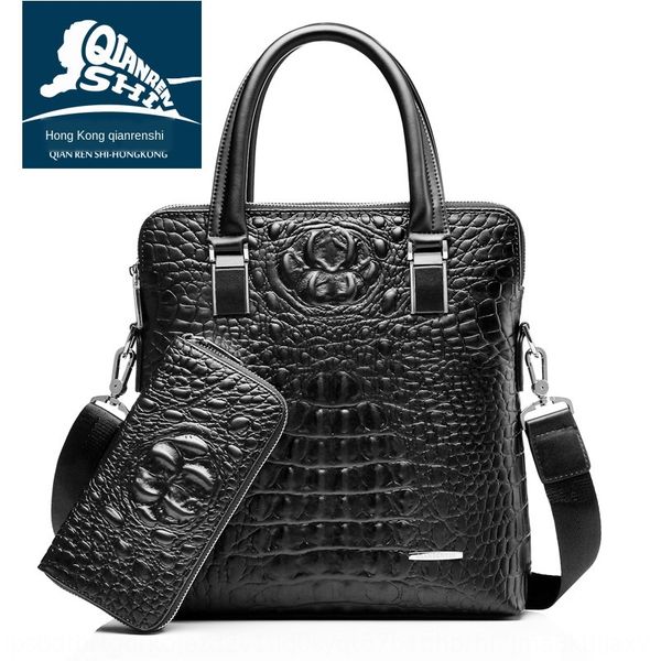 new men's business lapcrocodile pattern genuine men's bag fashion notebook satchel satchel trend single shoulder crossbody bag, White
new men's business lapcrocodile pattern genuine men's bag fashion notebook satchel satchel trend single shoulder crossbody bag, White