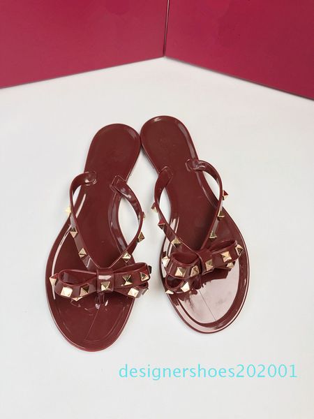 new summer women flip flops slippers flat sandals bow rivet fashion pvc crystal beach shoes cn10, Black
new summer women flip flops slippers flat sandals bow rivet fashion pvc crystal beach shoes cn10, Black