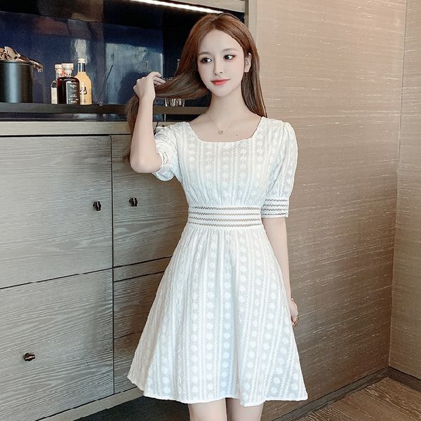 women dreses2020 summer new small fairy temperament skirt slim slimming a- line skirt small fresh dress female fashion, White;black
women dreses2020 summer new small fairy temperament skirt slim slimming a- line skirt small fresh dress female fashion, White;black