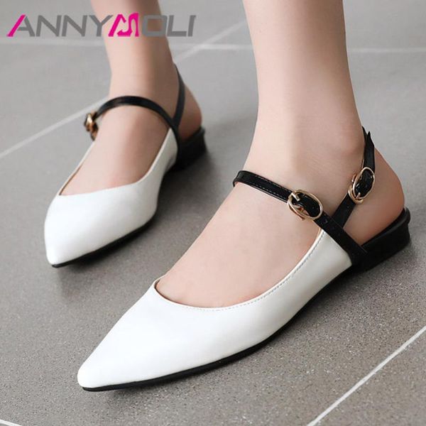 annymoli slingbacks shoes woman flat shoes buckle strap flats dress pointed toe ladies footwear autumn white black size 46
annymoli slingbacks shoes woman flat shoes buckle strap flats dress pointed toe ladies footwear autumn white black size 46